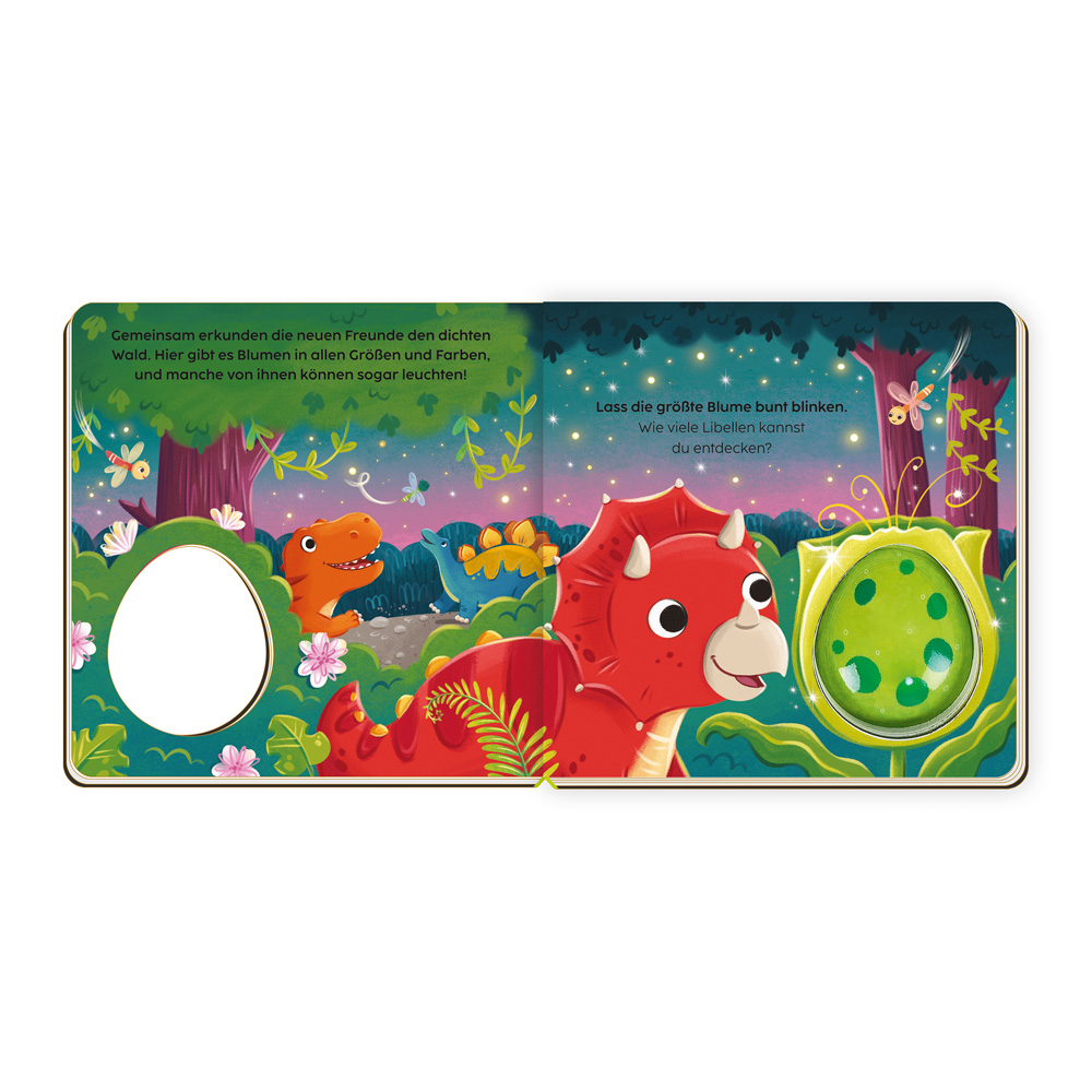 Weitere Ansicht: TRÖTSCH - Pappenbuch Leuchtbuch Der kleine Dino und seine Freunde| Ab 2 Jahren