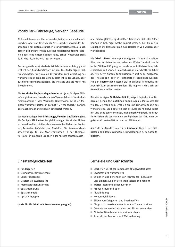 Weitere Ansicht: Vocabular