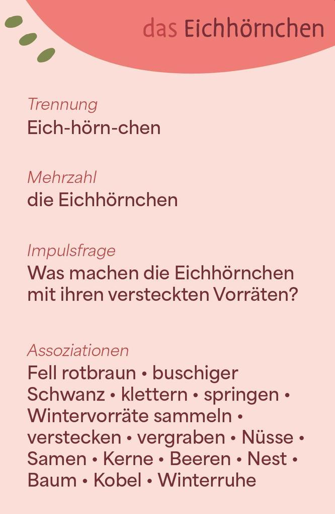 Weitere Ansicht: Wortschatzkärtchen: Herbst | Esther Zulauf