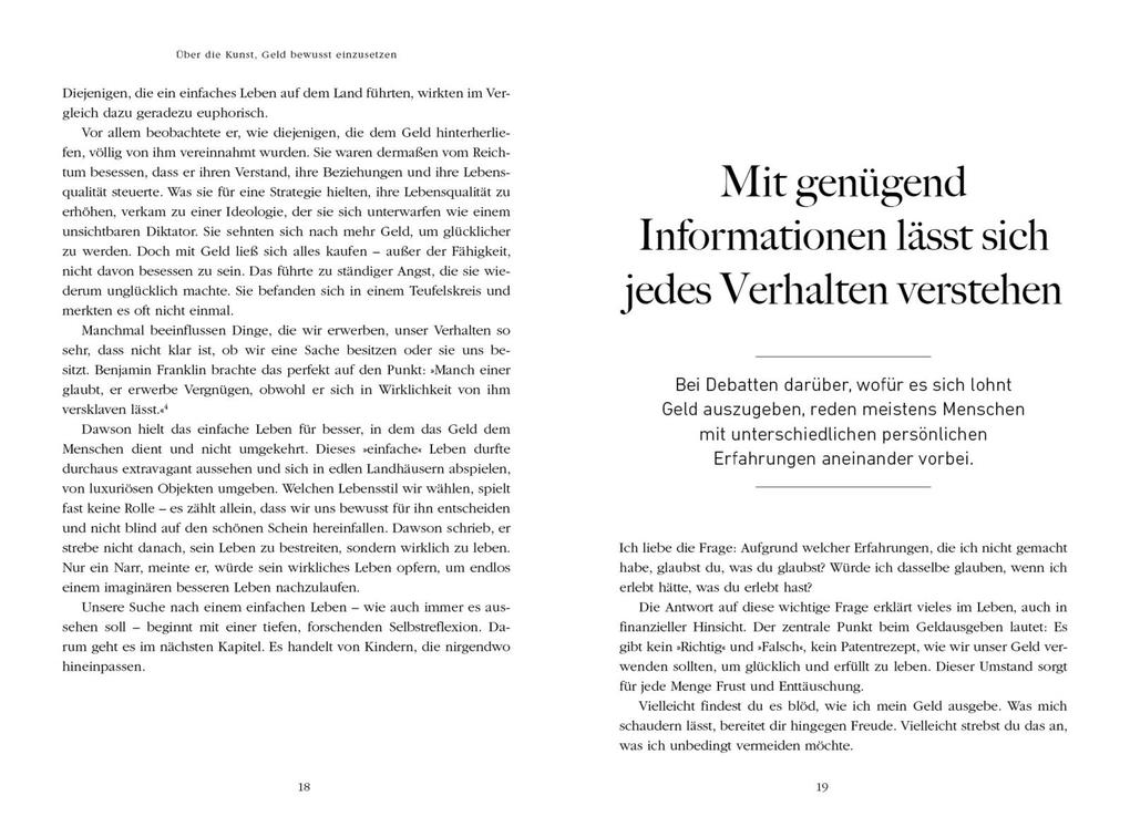 Weitere Ansicht: Über die Kunst, Geld bewusst einzusetzen | Morgan Housel
