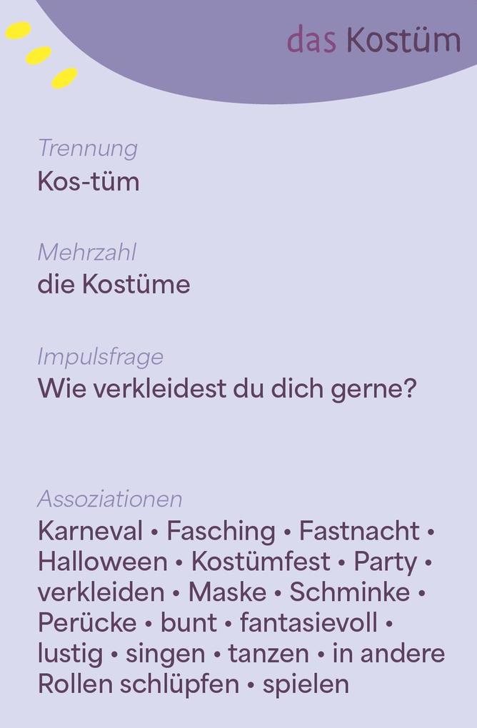 Weitere Ansicht: Wortschatzkärtchen: Kleidung | Esther Zulauf