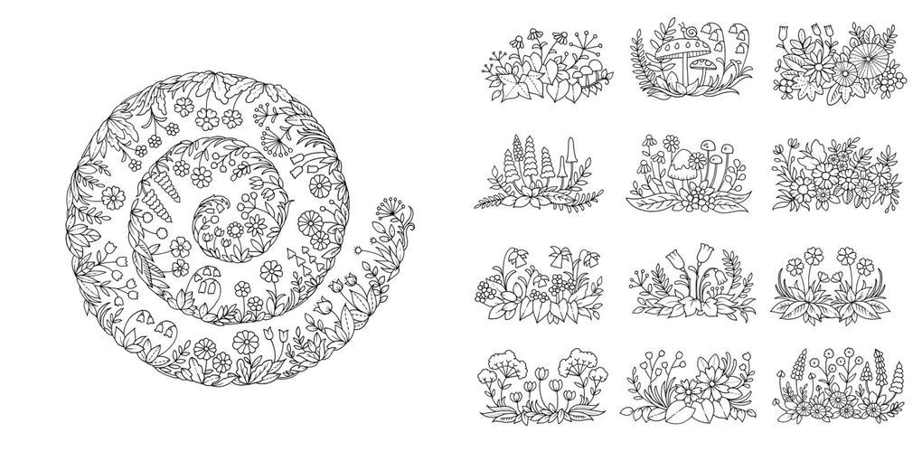 Weitere Ansicht: Wundervolle Wildblumen | Johanna Basford, @Johannabasford