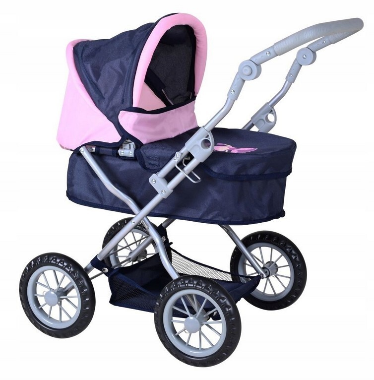 Weitere Ansicht: Knorrtoys 63442 - Puppenwagen First Princess Blue, klappbar, Schieberhöhe: 40-66cm