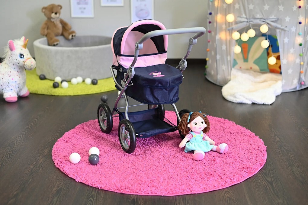 Weitere Ansicht: Knorrtoys 63442 - Puppenwagen First Princess Blue, klappbar, Schieberhöhe: 40-66cm