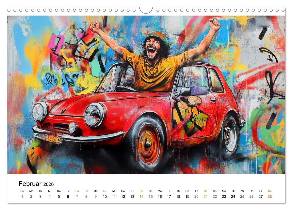 Weitere Ansicht: Graffiti & Street Art - Kunstwerke der Straße (Wandkalender 2026 DIN A3 quer), CALVENDO Monatskalender | Calvendo, Peter Roder