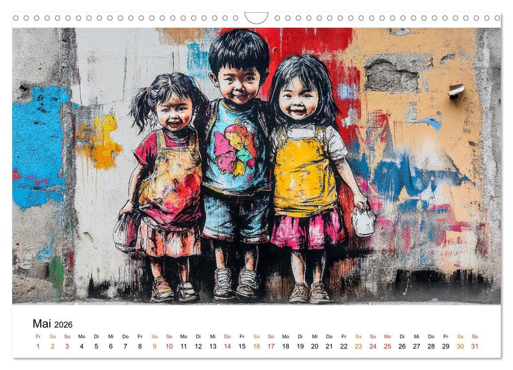 Weitere Ansicht: Graffiti & Street Art - Kunstwerke der Straße (Wandkalender 2026 DIN A3 quer), CALVENDO Monatskalender | Calvendo, Peter Roder