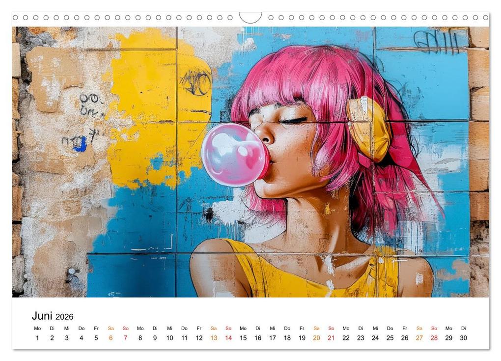 Weitere Ansicht: Graffiti & Street Art - Kunstwerke der Straße (Wandkalender 2026 DIN A3 quer), CALVENDO Monatskalender | Calvendo, Peter Roder