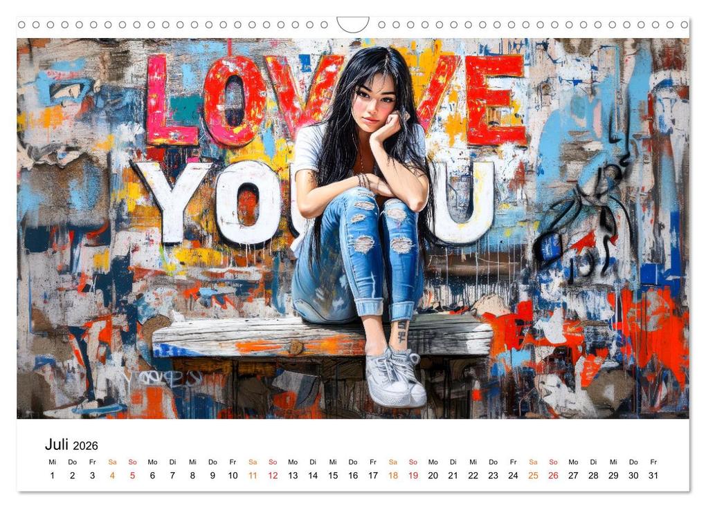 Weitere Ansicht: Graffiti & Street Art - Kunstwerke der Straße (Wandkalender 2026 DIN A3 quer), CALVENDO Monatskalender | Calvendo, Peter Roder
