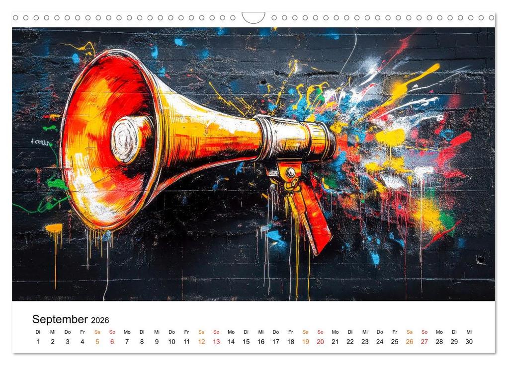 Weitere Ansicht: Graffiti & Street Art - Kunstwerke der Straße (Wandkalender 2026 DIN A3 quer), CALVENDO Monatskalender | Calvendo, Peter Roder