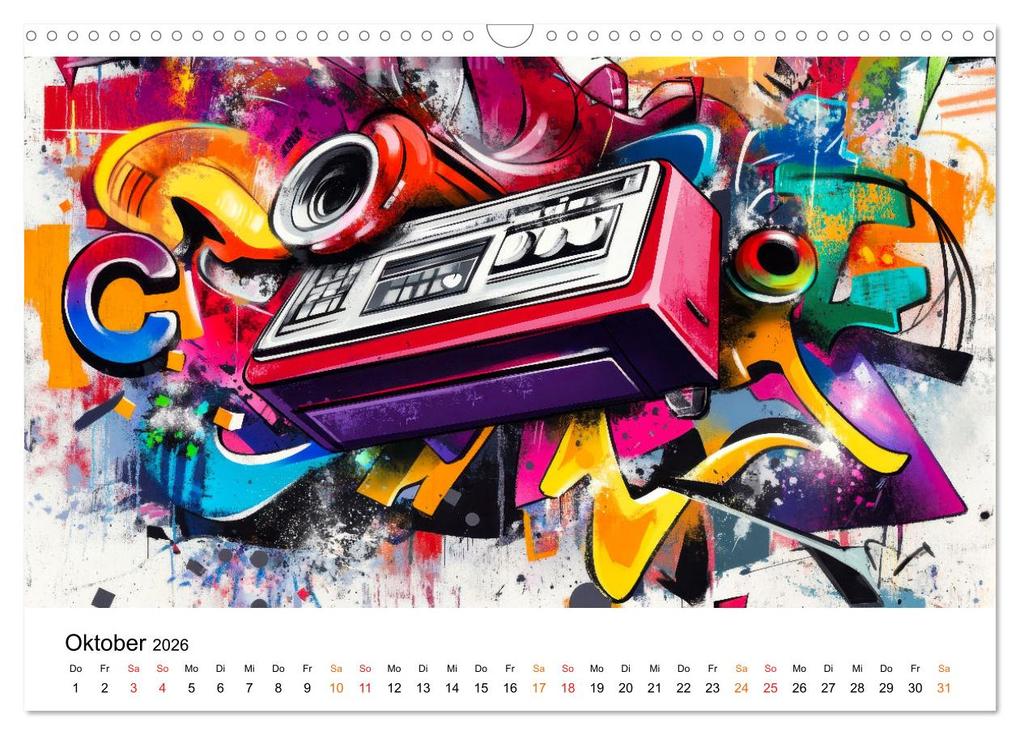 Weitere Ansicht: Graffiti & Street Art - Kunstwerke der Straße (Wandkalender 2026 DIN A3 quer), CALVENDO Monatskalender | Calvendo, Peter Roder