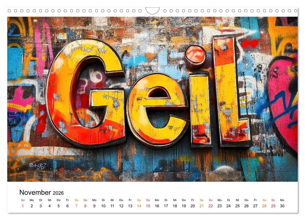 Weitere Ansicht: Graffiti & Street Art - Kunstwerke der Straße (Wandkalender 2026 DIN A3 quer), CALVENDO Monatskalender | Calvendo, Peter Roder