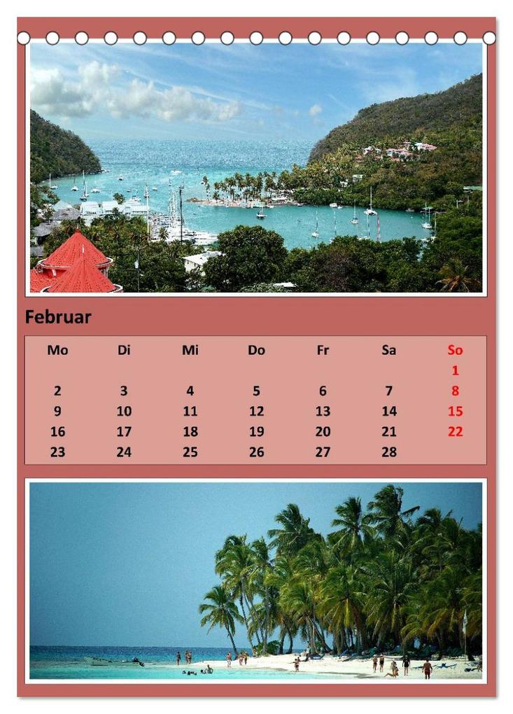 Weitere Ansicht: Karibik - Eindrücke einer Kreuzfahrt (Tischkalender 2026 DIN A5 hoch), CALVENDO Monatskalender | Calvendo, Rolf Frank