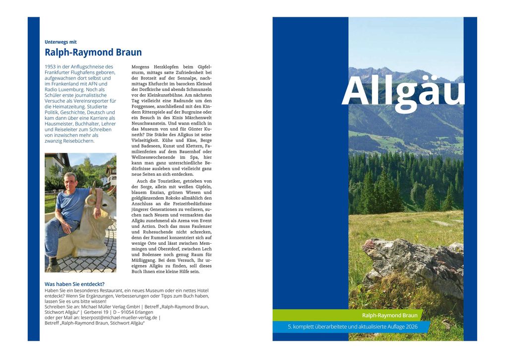 Weitere Ansicht: MICHAEL MÜLLER Reiseführer Allgäu | Ralph Raymond-Braun