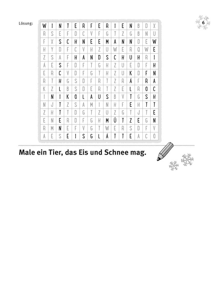 Weitere Ansicht: Mein dicker Winter-Rätselblock | Nikki Busch