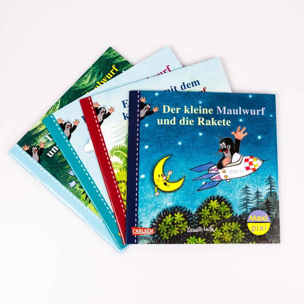 Weitere Ansicht: Maxi-Pixi-4er-Set 117: Neue Abenteuer mit dem kleinen Maulwurf (4x1 Exemplar) | Zdenk Miler, Hanna Sörensen, Zdenek Miler