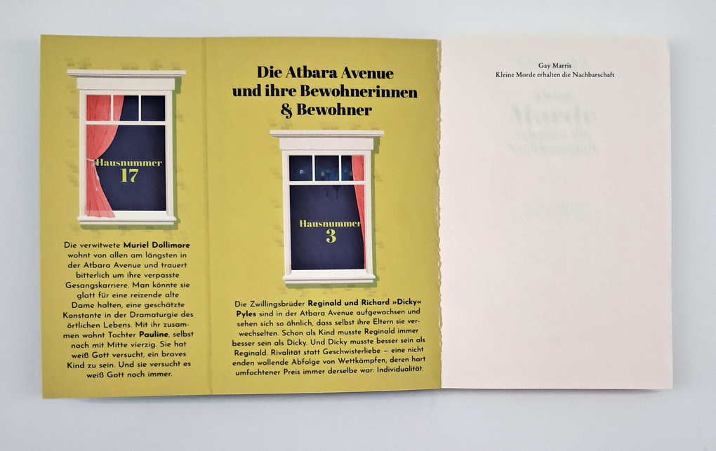 Weitere Ansicht: Kleine Morde erhalten die Nachbarschaft | Gay Marris