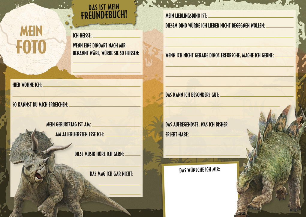 Weitere Ansicht: Jurassic World: Freundebuch | Panini