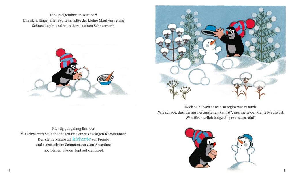 Weitere Ansicht: Der kleine Maulwurf und der Schneemann | Zdenk Miler, Zdenek Miler, Hana Doskoilová, Hana Doskocilova