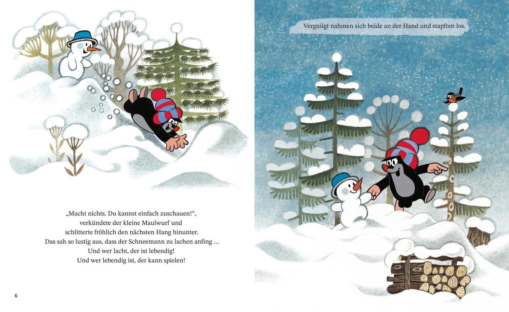 Weitere Ansicht: Der kleine Maulwurf und der Schneemann | Zdenk Miler, Zdenek Miler, Hana Doskoilová, Hana Doskocilova