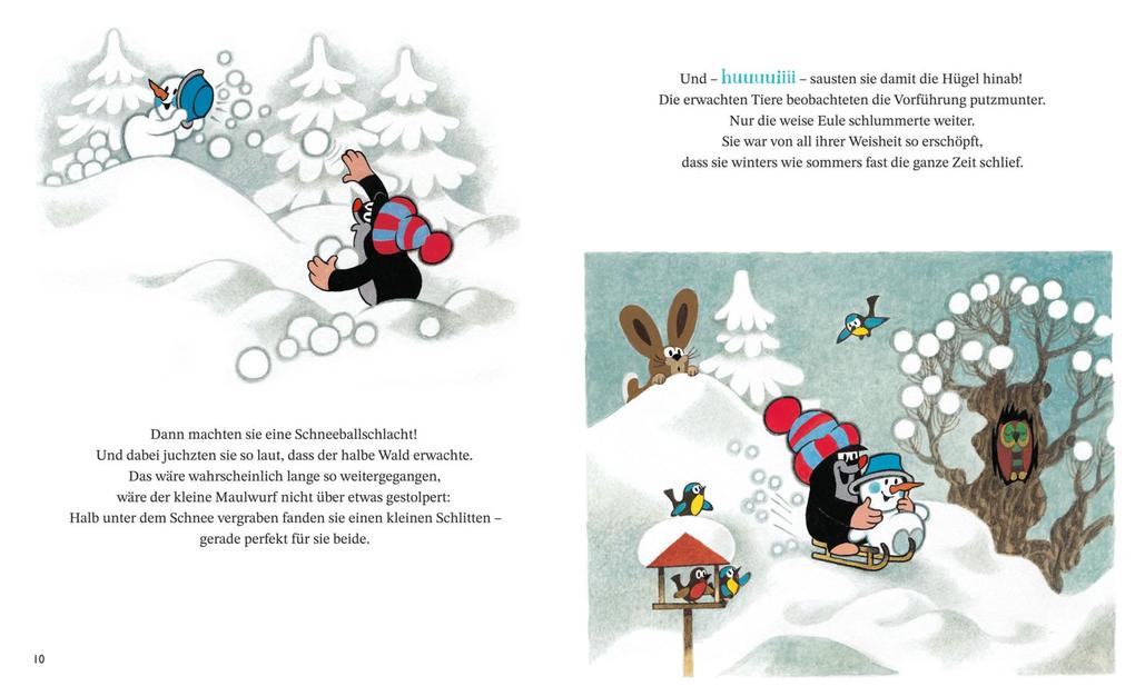 Weitere Ansicht: Der kleine Maulwurf und der Schneemann | Zdenk Miler, Zdenek Miler, Hana Doskoilová, Hana Doskocilova