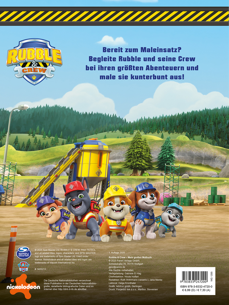 Weitere Ansicht: Rubble & Crew: Mein großes Malbuch | Panini