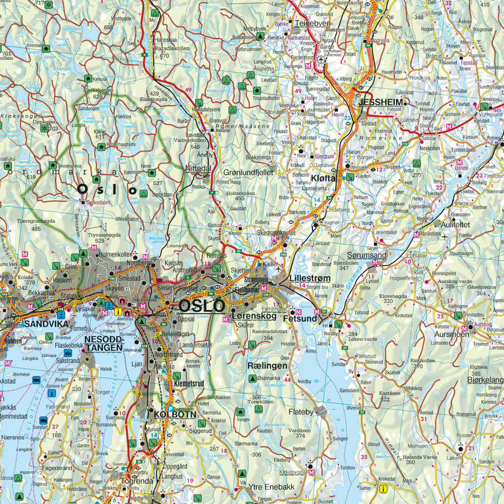 Weitere Ansicht: Norwegen Süd, Straßen- und Freizeitkarte 1:250.000, freytag & berndt