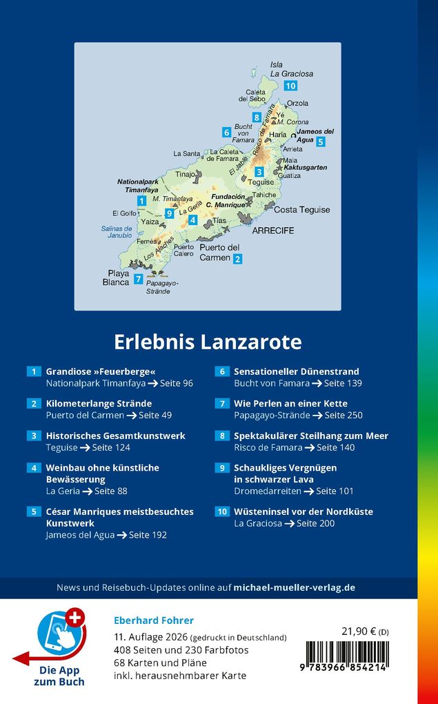Weitere Ansicht: MICHAEL MÜLLER Reiseführer Lanzarote | Eberhard Fohrer