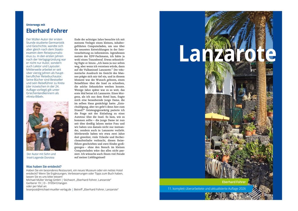 Weitere Ansicht: MICHAEL MÜLLER Reiseführer Lanzarote | Eberhard Fohrer