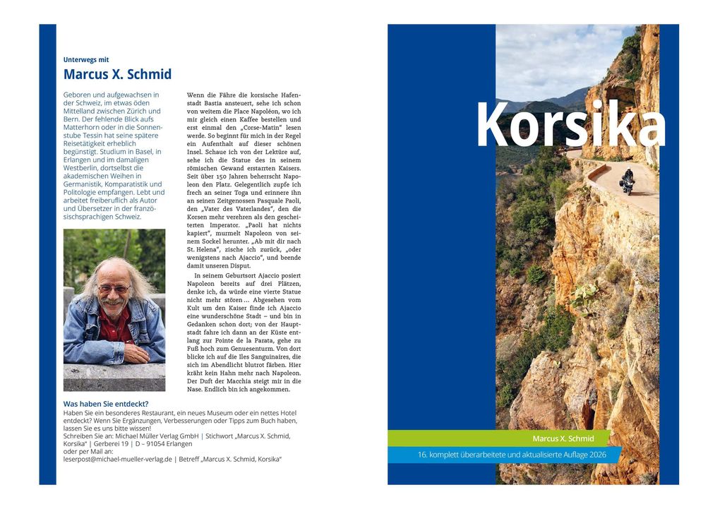 Weitere Ansicht: MICHAEL MÜLLER Reiseführer Korsika | Marcus X. Schmid