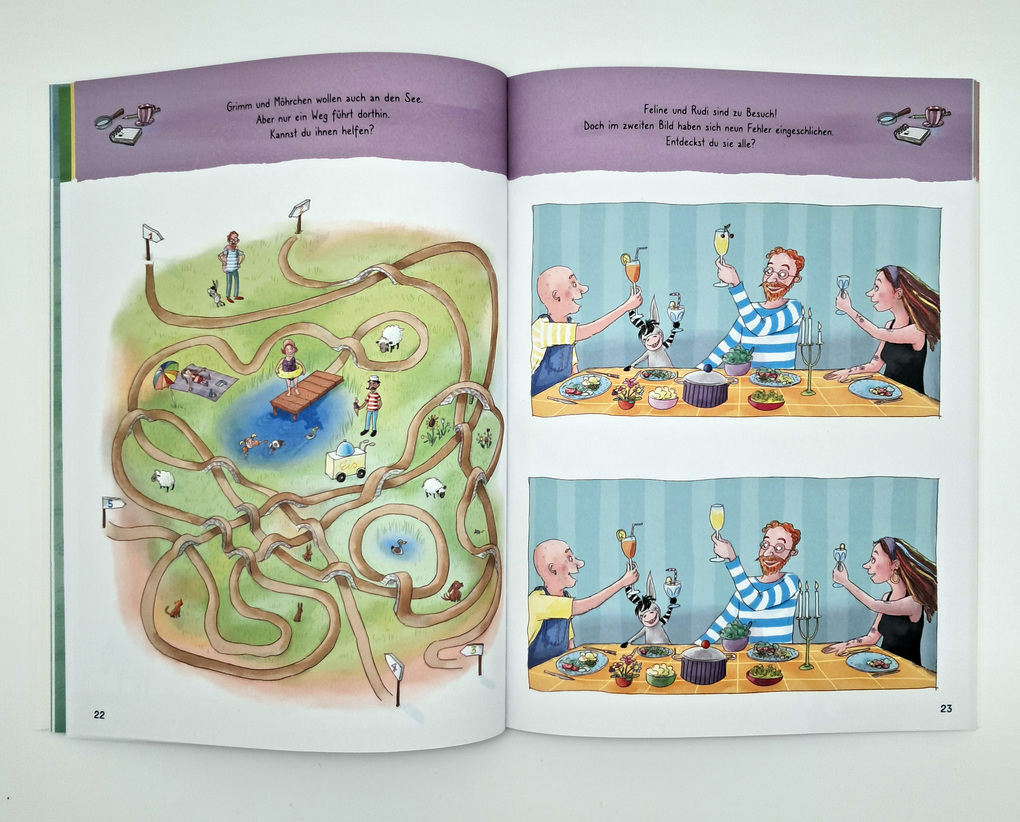 Weitere Ansicht: Grimm und Möhrchen - Das zeselige Mitmachbuch für graue und bunte Tage | Stephanie Schneider