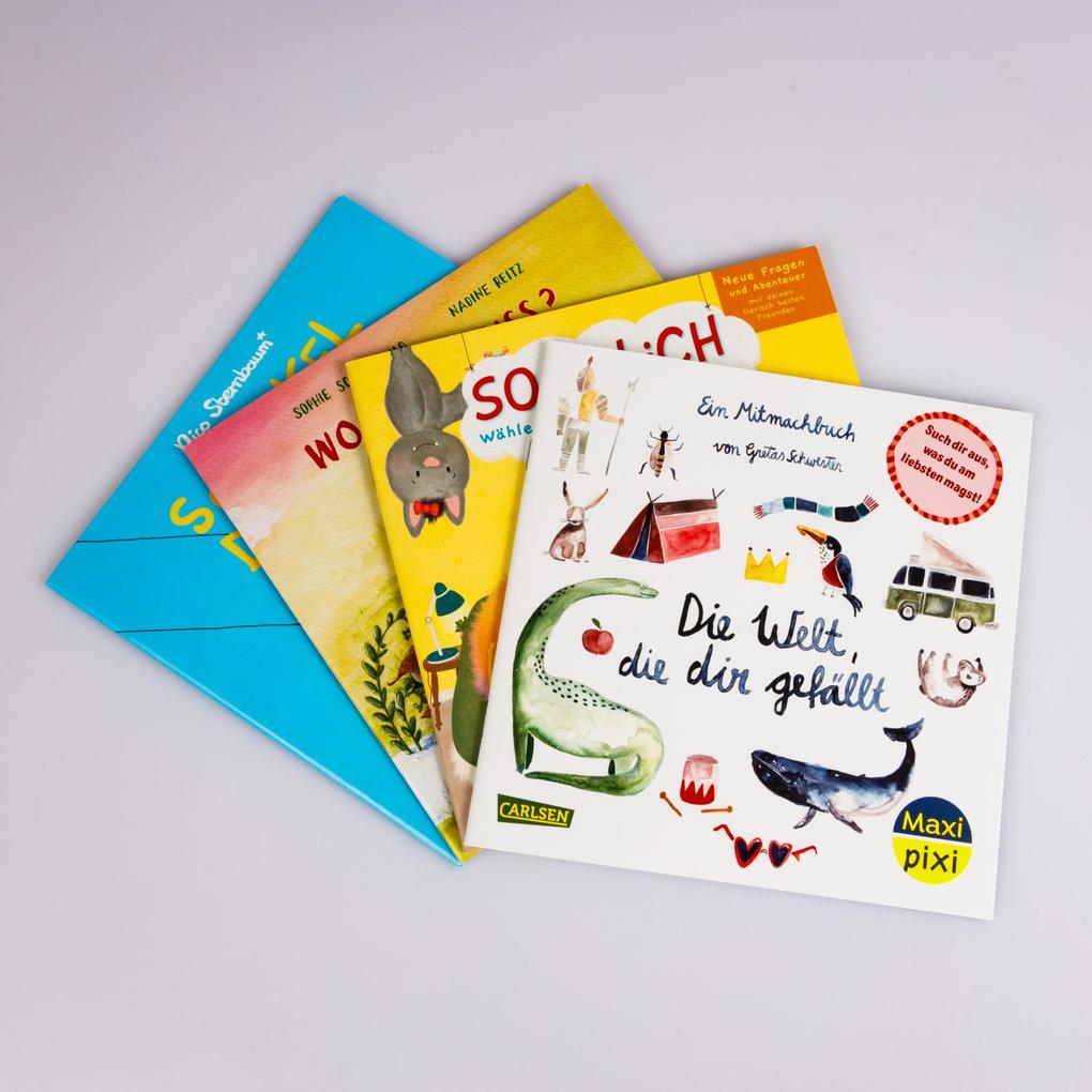 Weitere Ansicht: Maxi-Pixi-4er-Set 122: Neue Bilderbücher zum Mitmachen (4x1 Exemplar) | Diverse