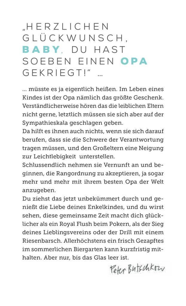 Weitere Ansicht: Überleben als Opa | Peter Butschkow