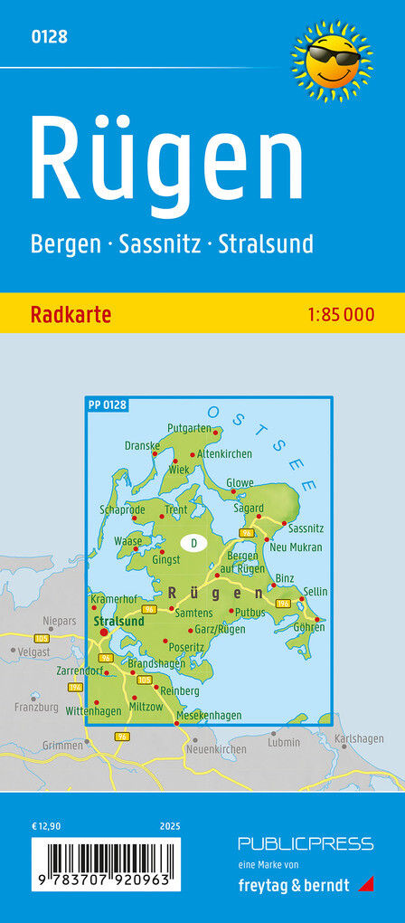 Weitere Ansicht: Rügen, Radkarte 1:75.000, Publicpress