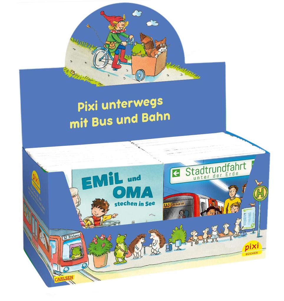 Weitere Ansicht: Pixi-Box 307: Pixi unterwegs mit Bus und Bahn (8x8 Exemplare) | Diverse