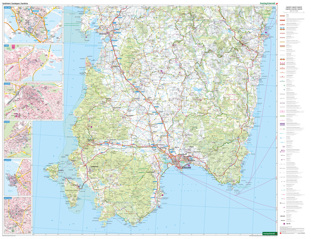 Weitere Ansicht: Sardinien, Straßen- und Freizeitkarte 1:150.000, freytag & berndt