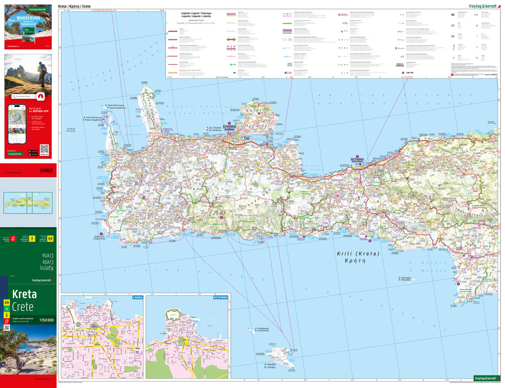 Weitere Ansicht: Kreta, Straßen- und Freizeitkarte 1:150.000, freytag & berndt
