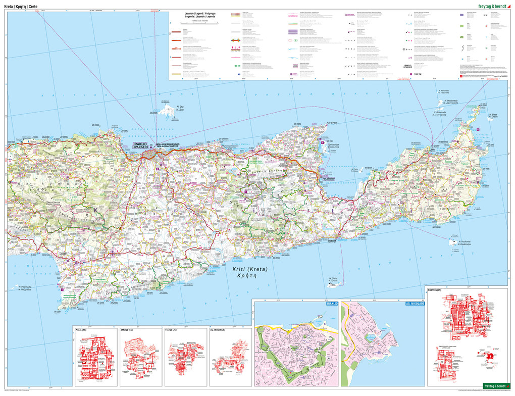 Weitere Ansicht: Kreta, Straßen- und Freizeitkarte 1:150.000, freytag & berndt