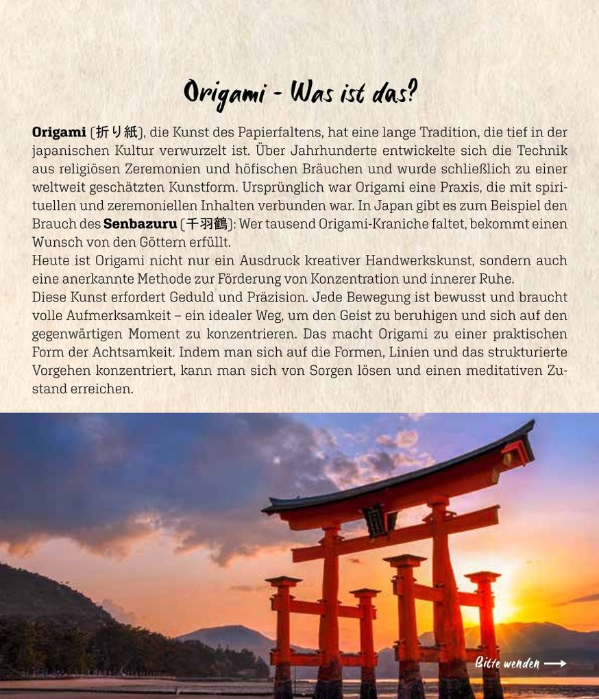 Weitere Ansicht: Origami-Wochenkalender 2026