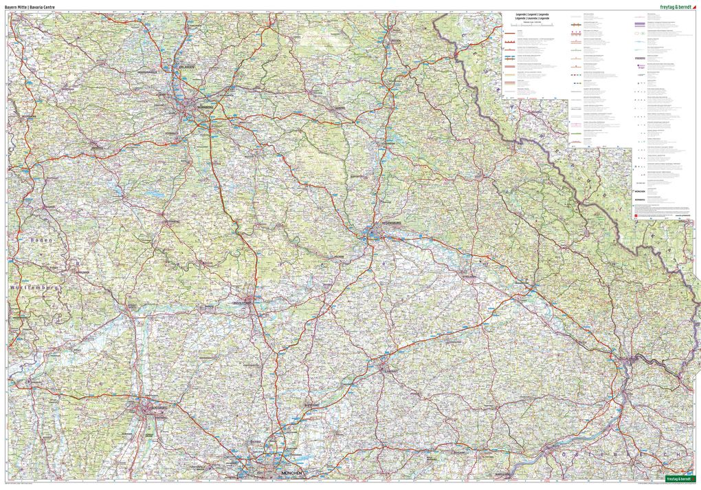 Weitere Ansicht: Bayern Nord, Straßen- und Freizeitkarte 1:200.000, freytag & berndt