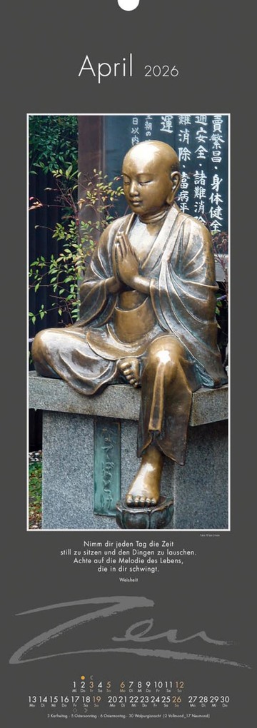 Weitere Ansicht: Zen-Kalender 2026 | Vis Orth