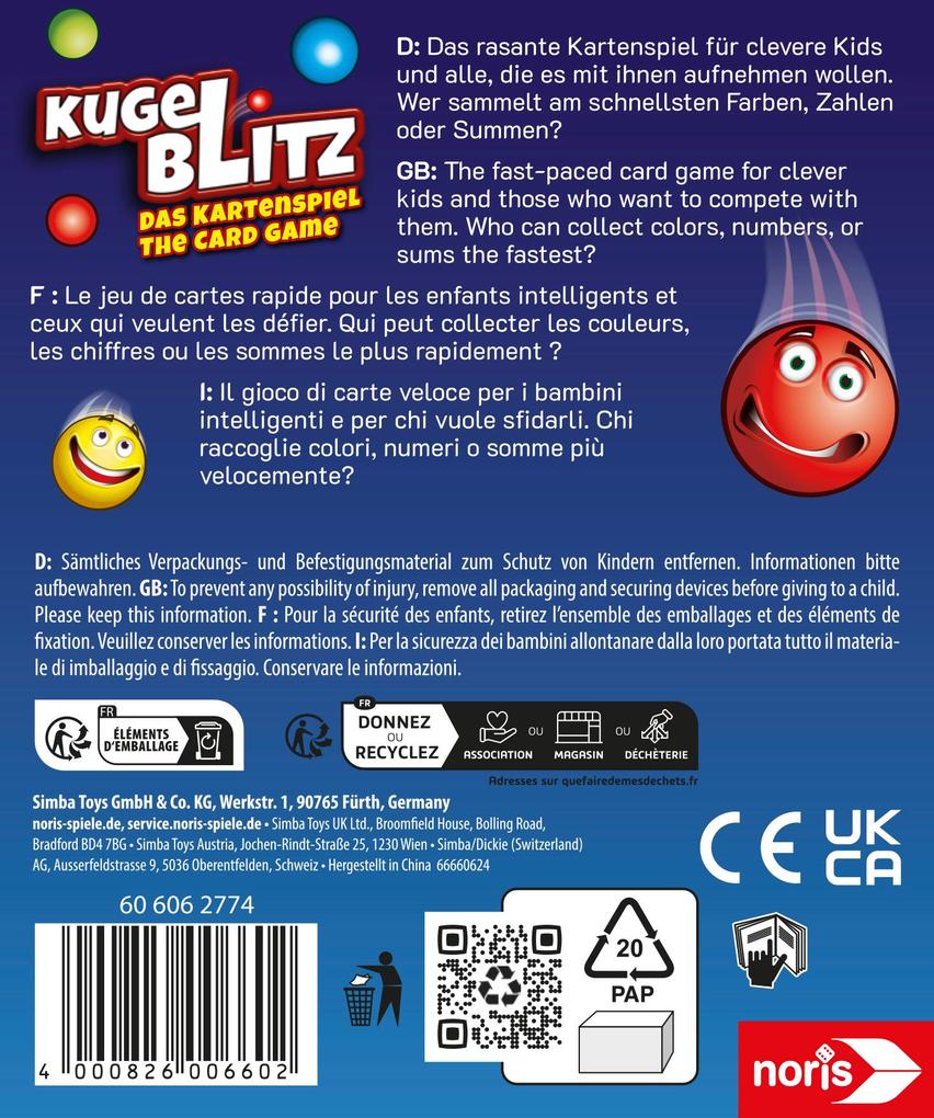 Weitere Ansicht: Kugelblitz Kartenspiel