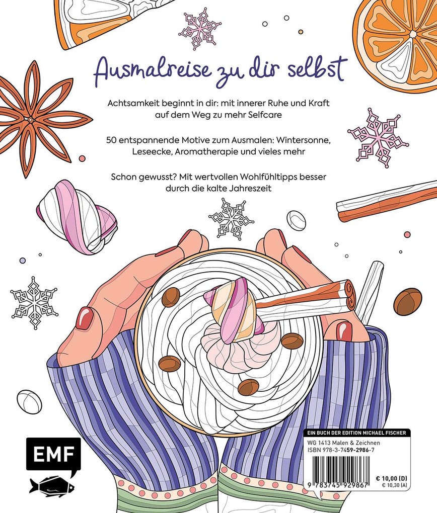 Weitere Ansicht: Ausmalreise Selfcare im Winter