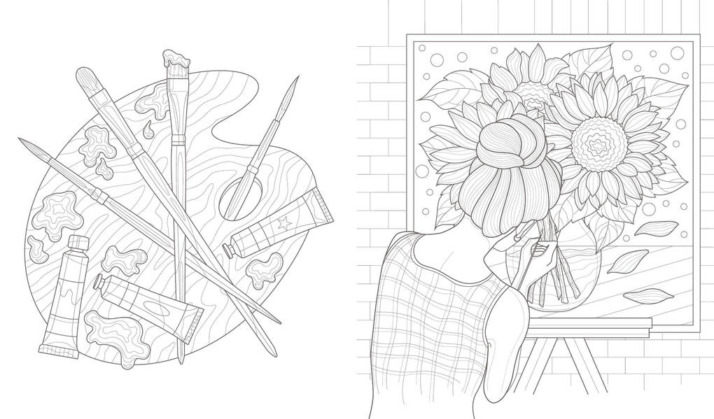 Weitere Ansicht: Ausmalreise Selfcare im Winter