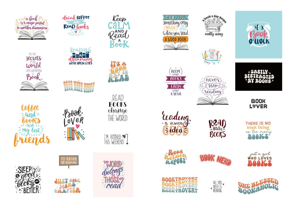 Weitere Ansicht: I love books - Mein Stickerbuch: Für alle #booklover