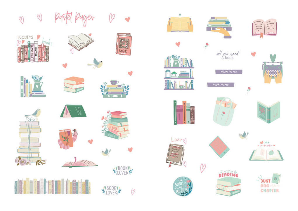Weitere Ansicht: I love books - Mein Stickerbuch: Für alle #booklover