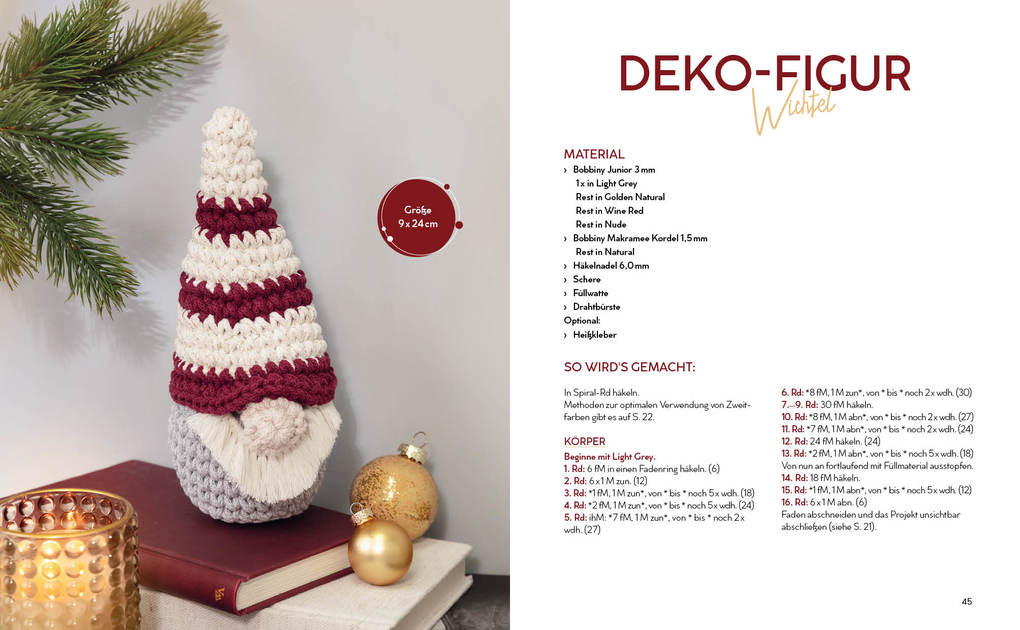 Weitere Ansicht: Häkeln mit Rope-Garn super easy - Skandi-Christmas | Natalie Nar