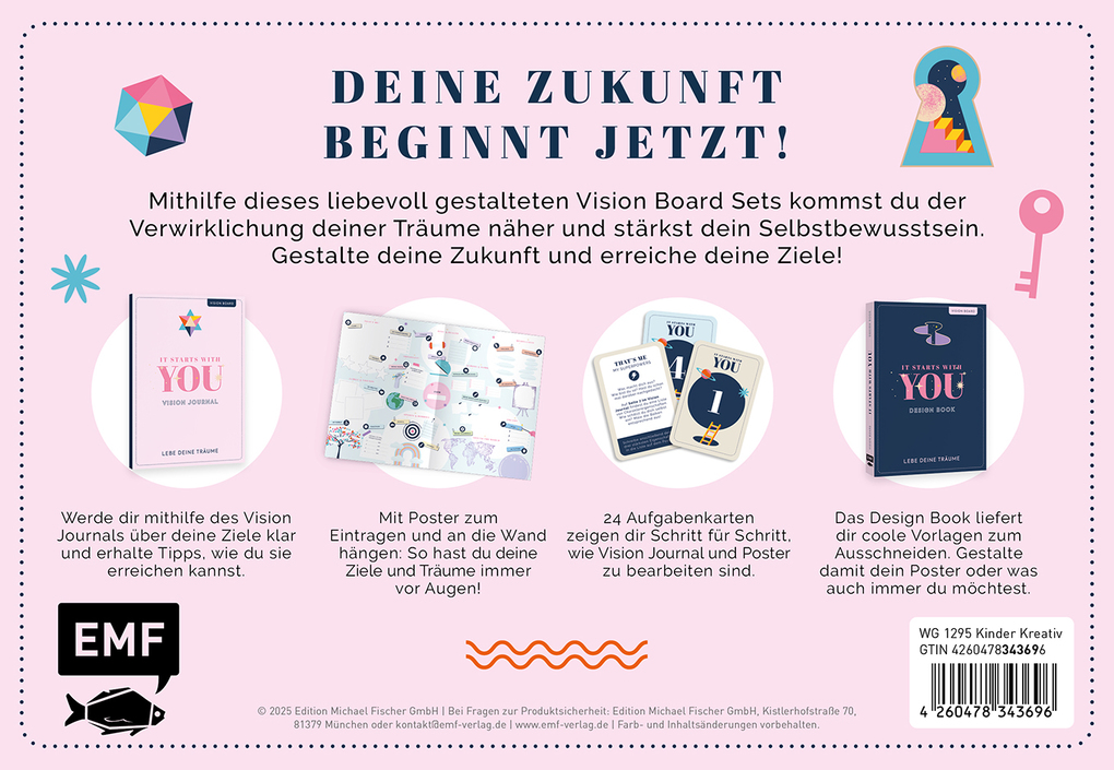 Weitere Ansicht: Vision Board: It starts with YOU - Lebe deine Träume für Teens | Nicola Berger