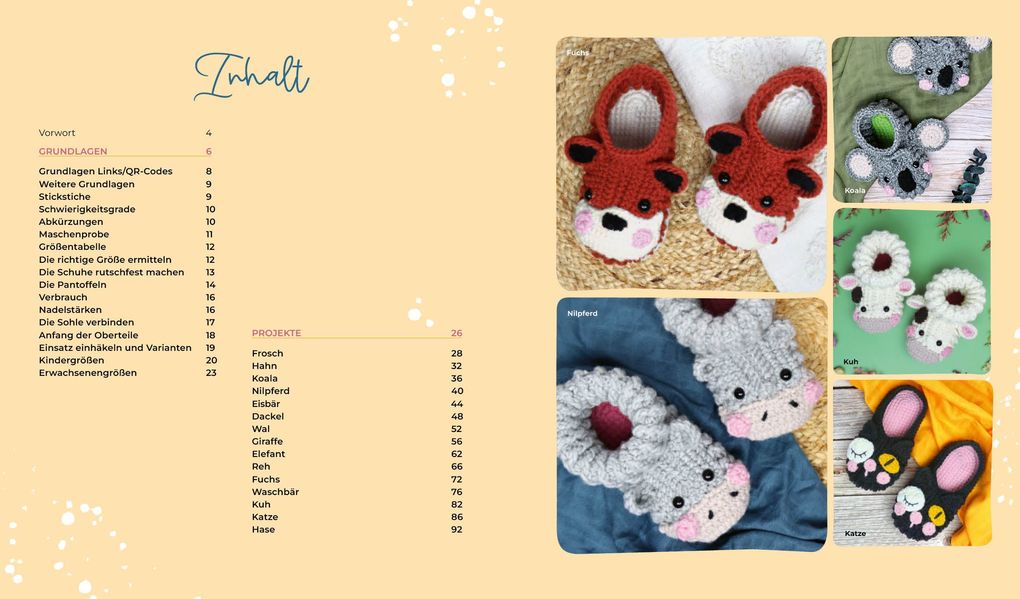 Weitere Ansicht: Tierisch gemütlich - Amigurumi-Hausschuhe häkeln für Klein und Groß