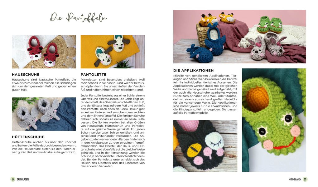 Weitere Ansicht: Tierisch gemütlich - Amigurumi-Hausschuhe häkeln für Klein und Groß