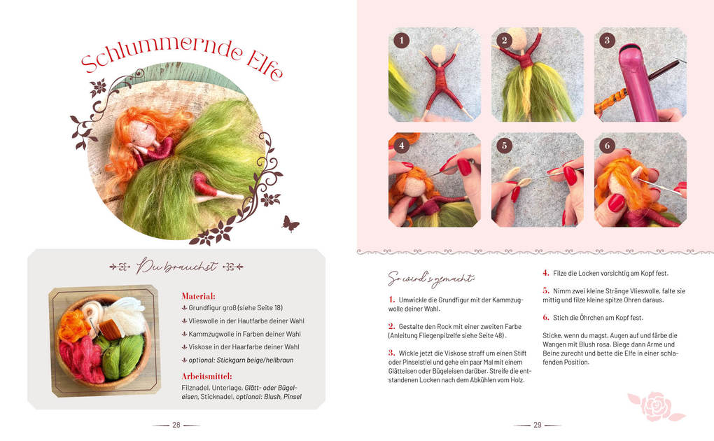 Weitere Ansicht: Zauberhaft gefilzt: Wichtel, Elfen & Co. ganz einfach aus Märchenwolle filzen | Lydia Schade-Fox